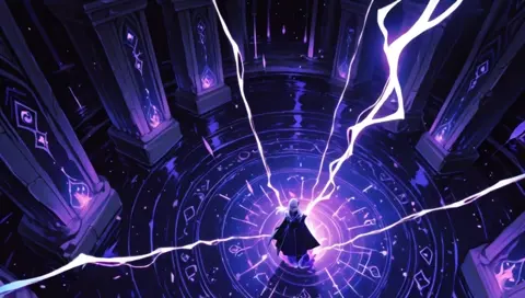 Dark Elf White Hair Crystal Cavern Magic