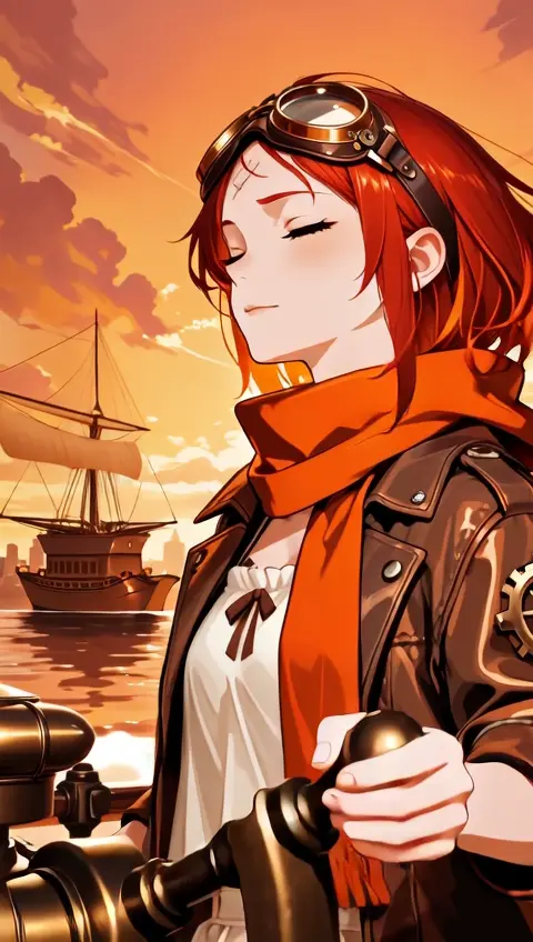 Steampunk Airship Navigator Brass