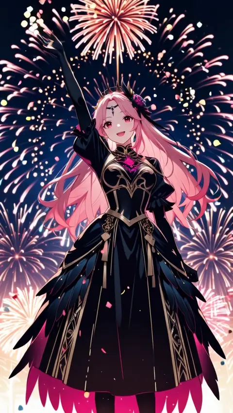 Carnival Parade Float Pink Hair