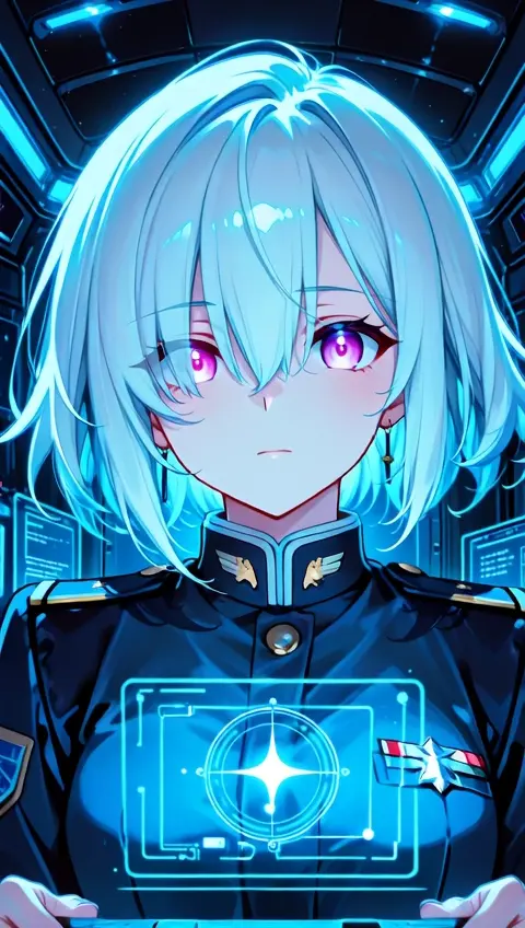 Space Station Bridge Captain Sci Fi