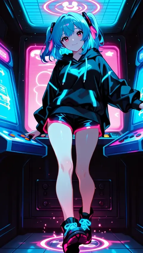 Arcade Rhythm Game Dancing Neon