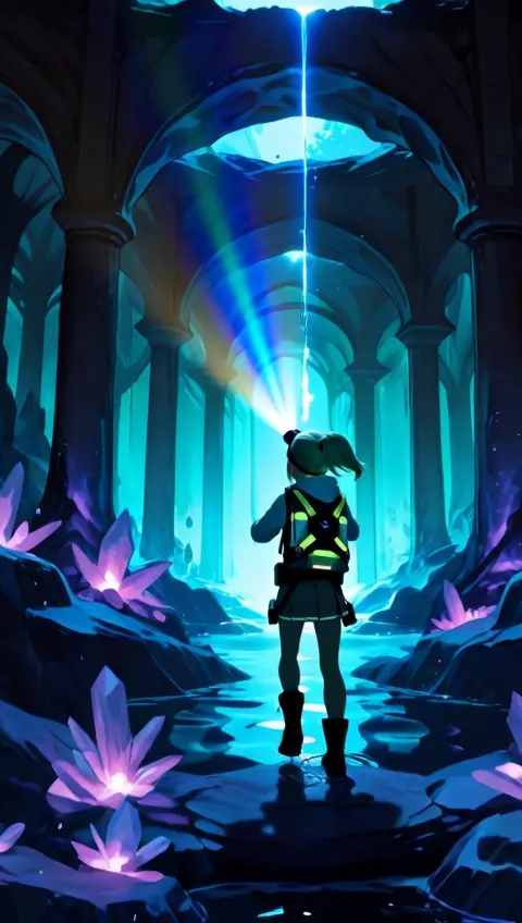 Crystal Cave Explorer Rappelling Amethyst