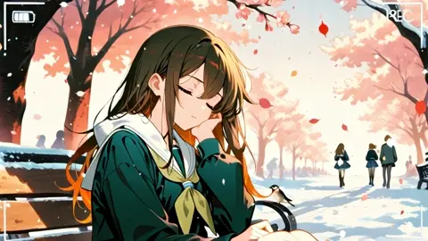 Time Lapse Seasons Park Bench Brown Hair