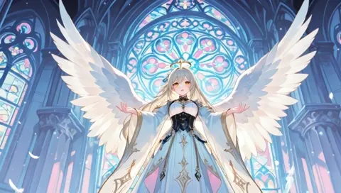 Platinum Blonde Angel Wings Cathedral
