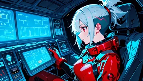 Mecha Pilot Cockpit Launch