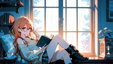 Bookshop Rain Reading Cozy