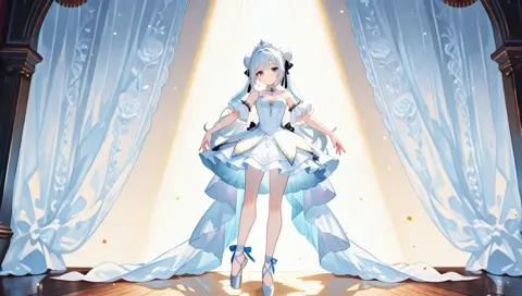 Platinum Hair Ballerina Ballet Tutu